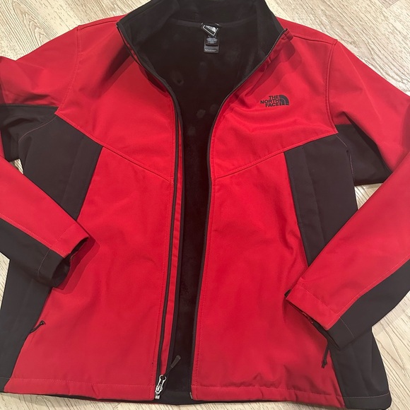The North Face Vibrant Red and Deep Black Outerwear - Picture 1 of 12